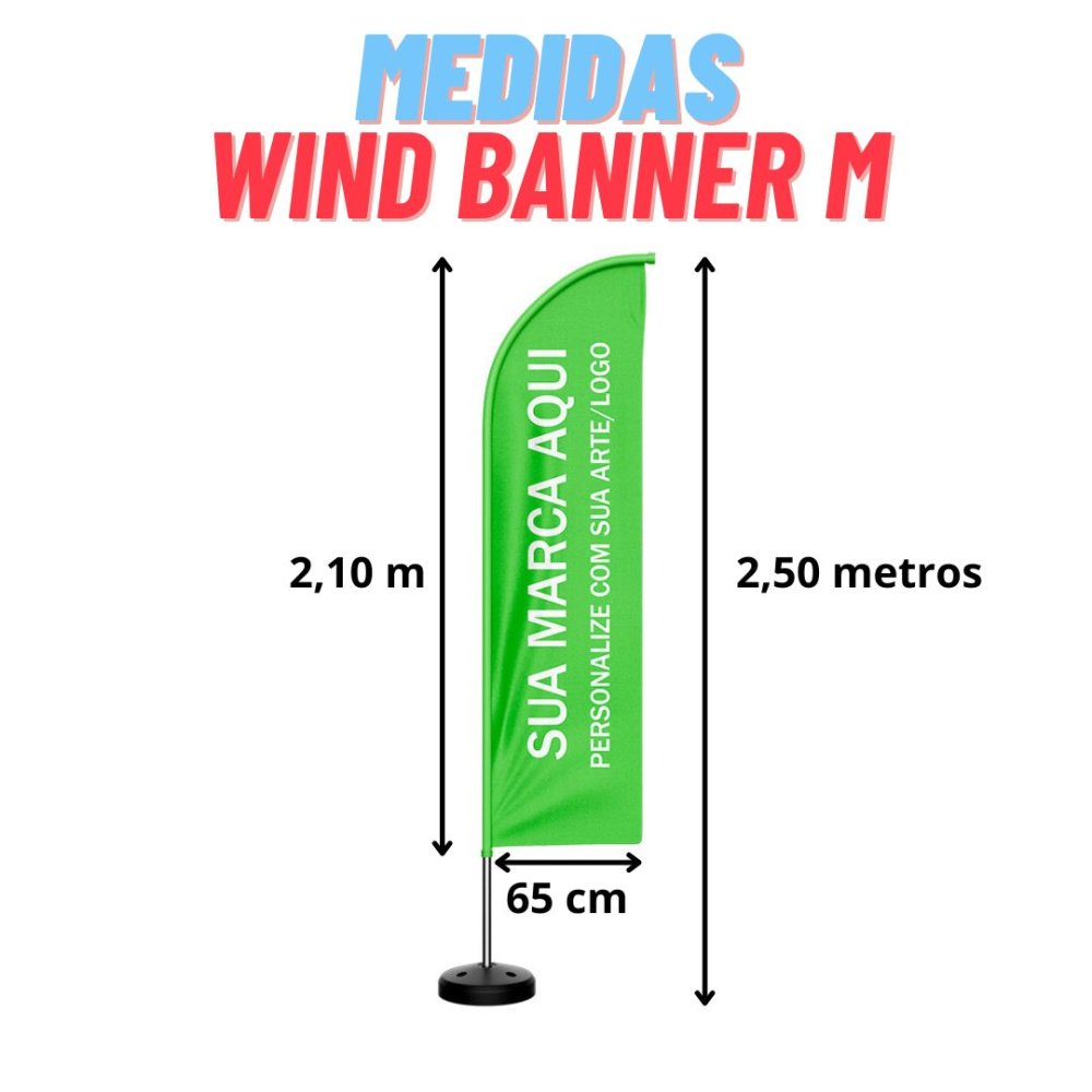 Wind Banner M 2,5m Personalizado