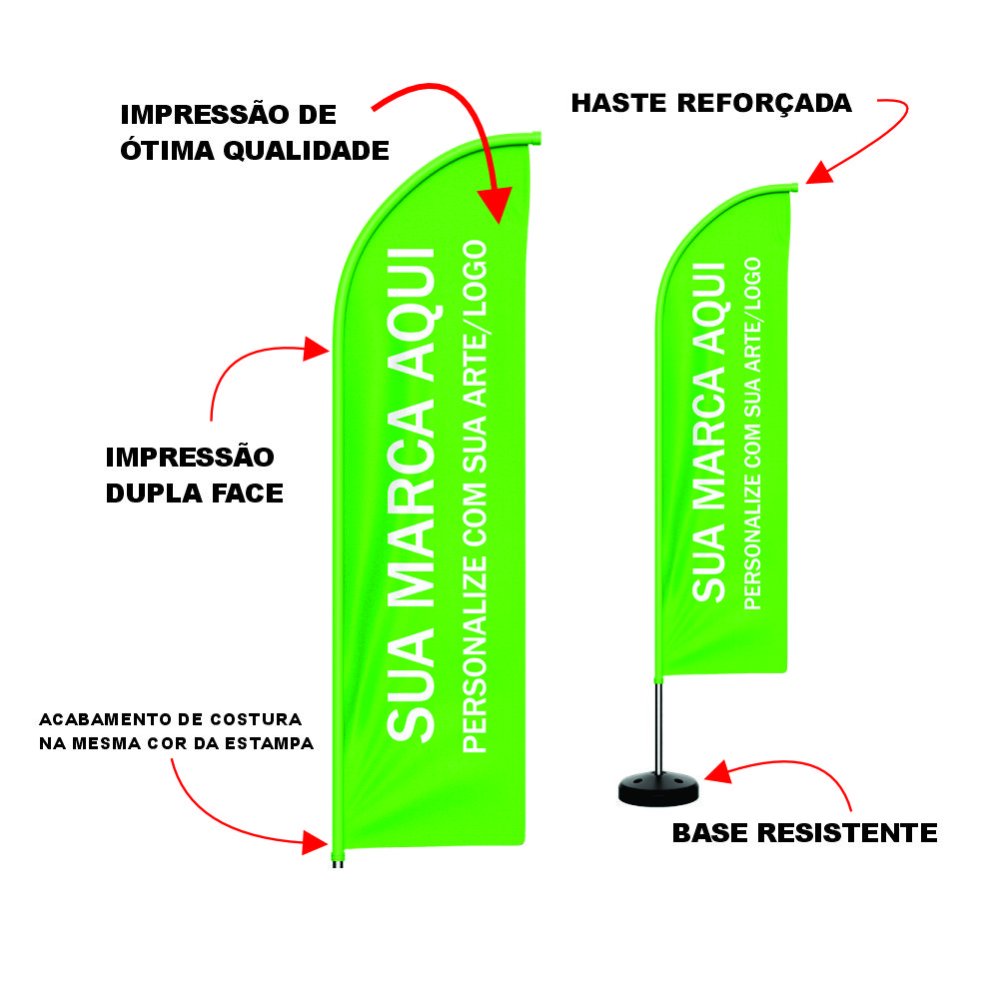 Wind Banner G 3,5m Personalizado