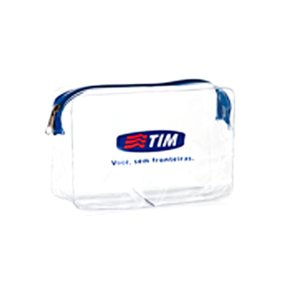 Necessaire PVC Cristal Transparente Personalizada
