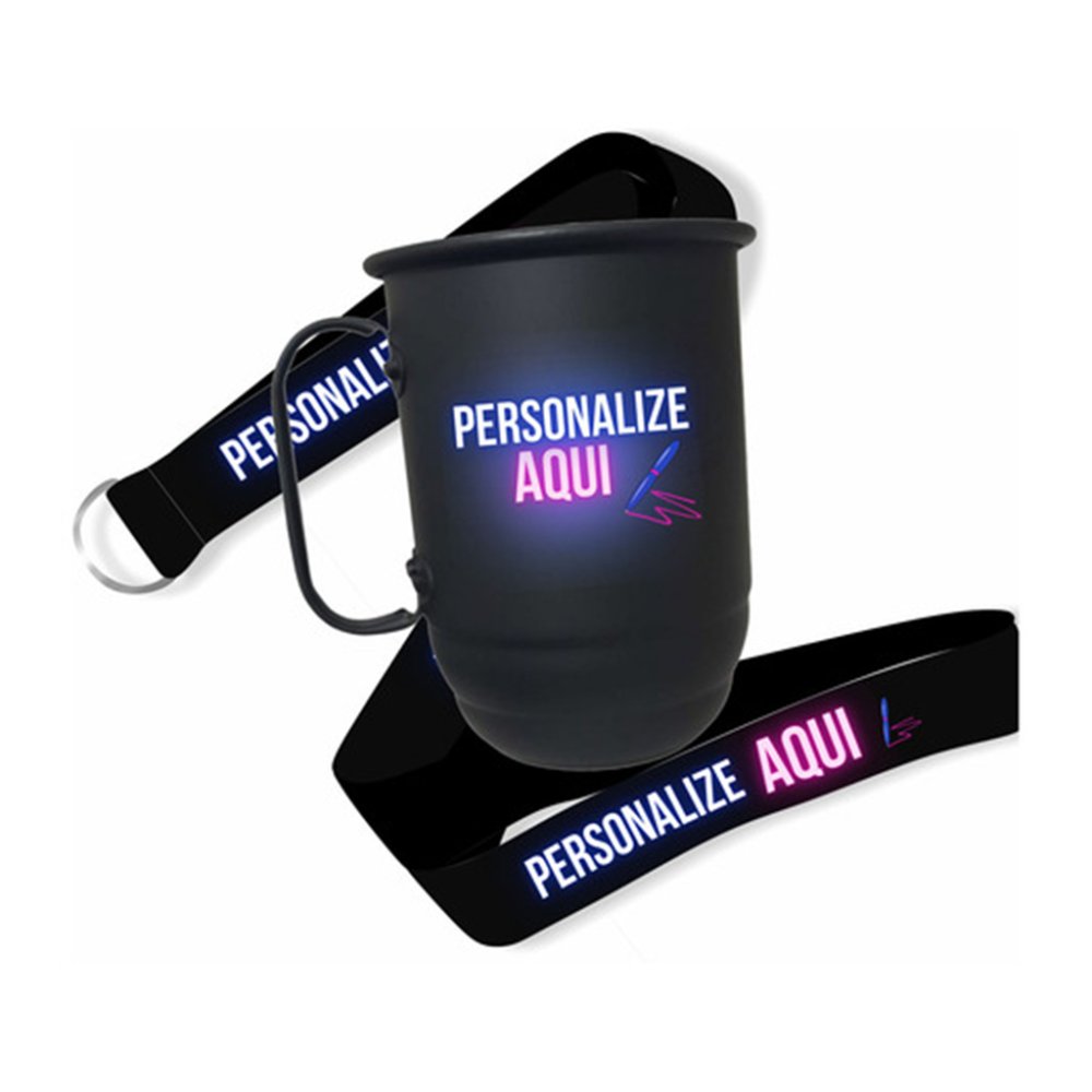Caneca Alumínio Universitária Personalizada 500ml com Tirante