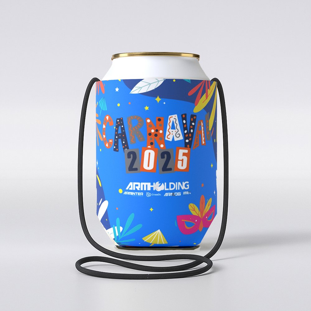 Porta Lata 350ml com Cordão Personalizado